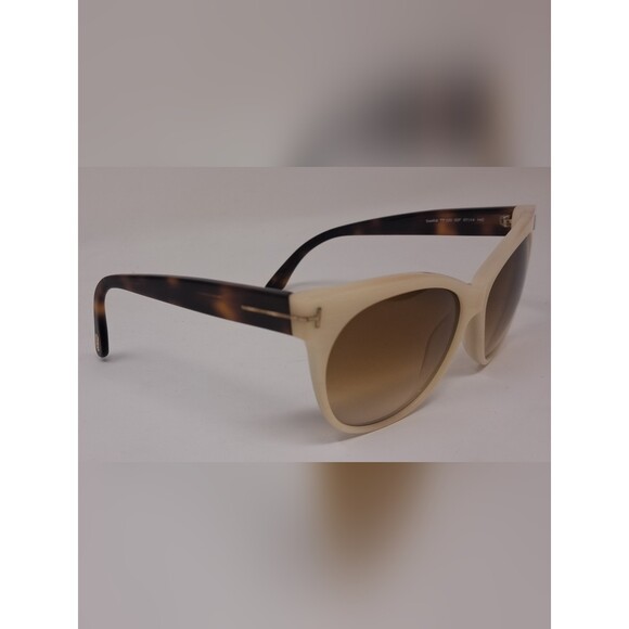 Tom Ford Women\'s Sunglasses Saskia TF330 Ivory Havana Brown Gradient 57-14-140 main image 10